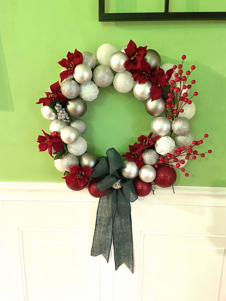 Holiday Bulb Wreath- medium